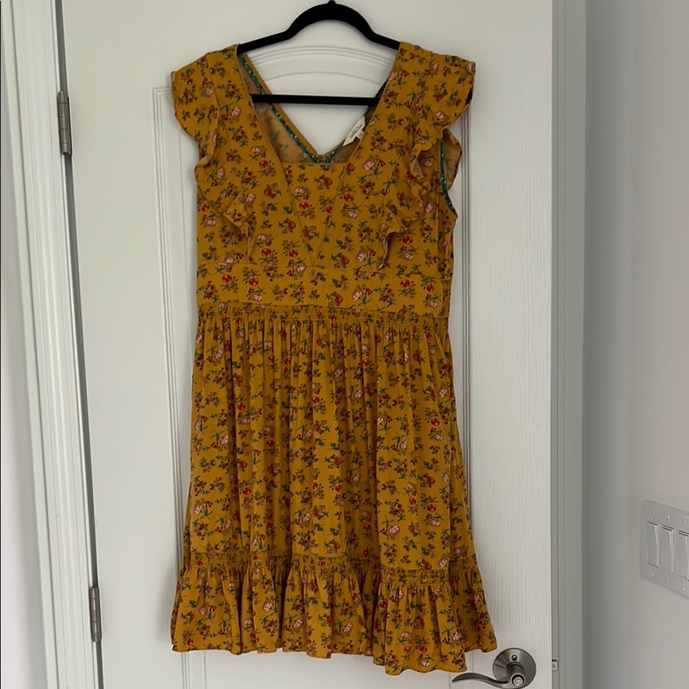 Matilda Jane Mustard Floral Dress with Pockets